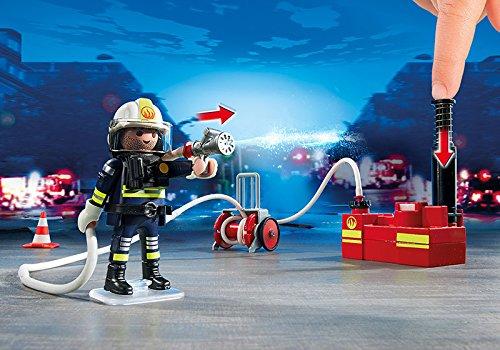 Playmobil 5365 City Action Fire Brigade Firefighters with Water Pump - Multi-Coloured