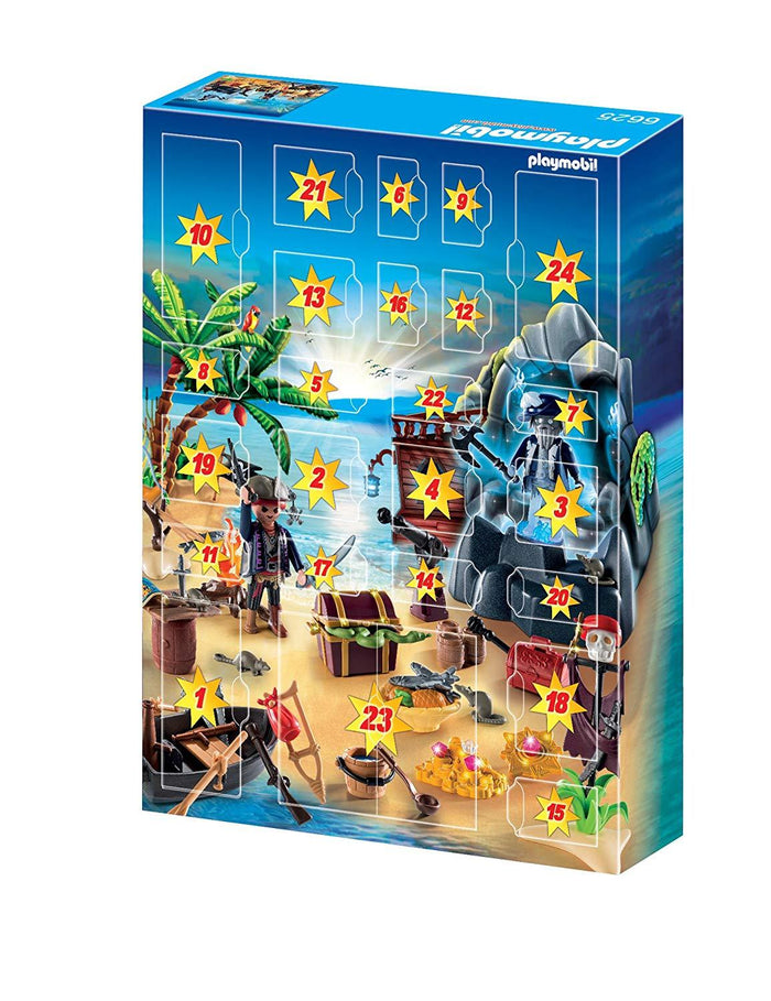 Playmobil 6625 Advent Calendar 'Pirate Treasure Island' with Glowing Effect Pirate