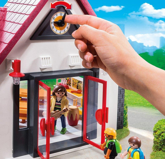 Playmobil 6865 City Life School House with Moveable Clock Hands