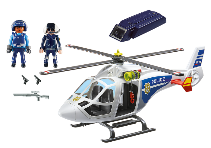 Playmobil 6921 City Action Police Helicopter with LED Searchlight – toy-vs
