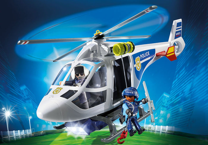 Playmobil 6921 City Action Police Helicopter with LED Searchlight – toy-vs