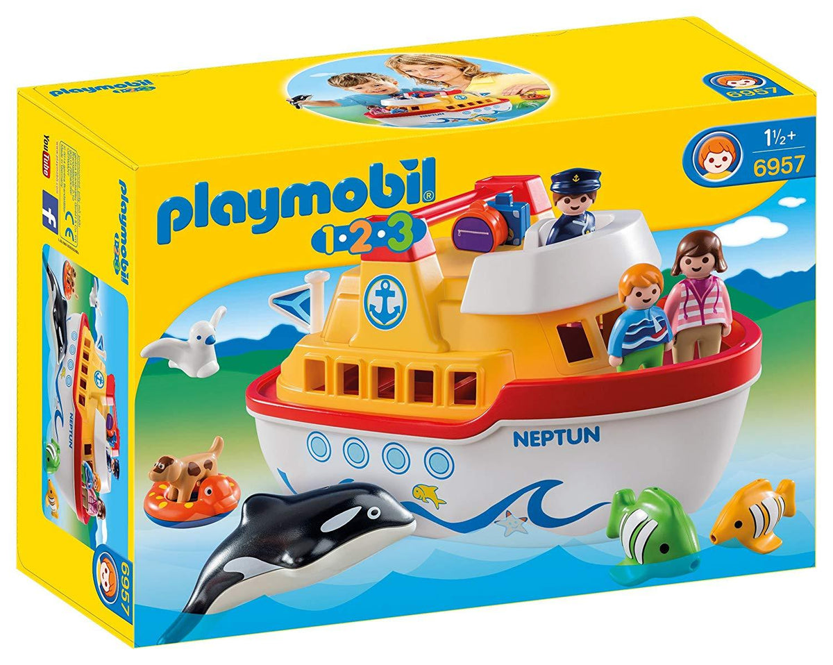 Playmobil 6957 1.2.3 Floating Take Along Ship
