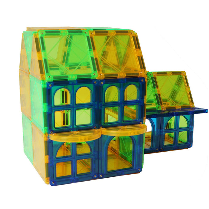 ToyVs Tile Magnets 70 Magnetic Shapes 2 Magnetic Figures 3D STEM Build –  toy-vs