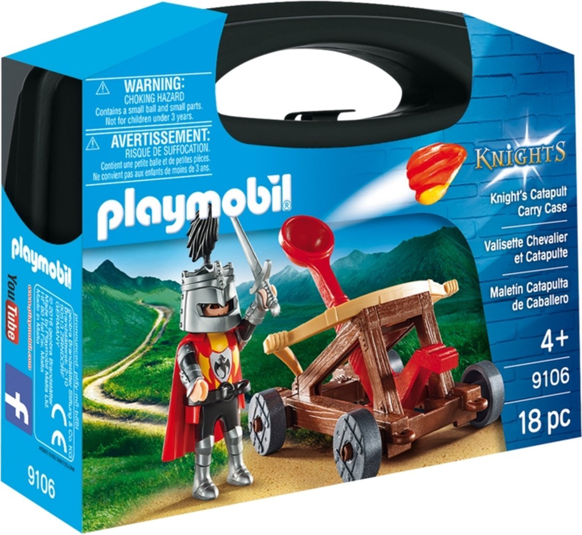 Playmobil 9106 Knights Catapult Carry Case