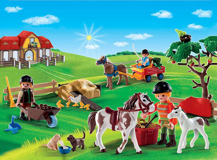 PLAYMOBIL 4167 Advent Calendar Pony Farm with Great Additional Surprises