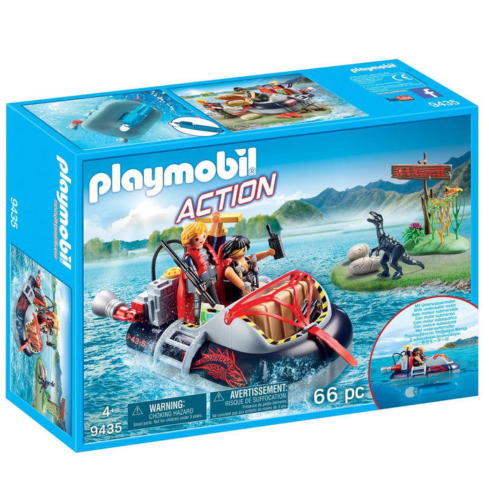 Playmobil 9435 City Action Dino Hovercraft with Underwater Motor