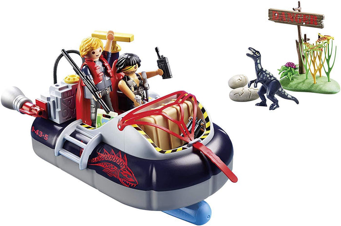 Playmobil 9435 City Action Dino Hovercraft with Underwater Motor