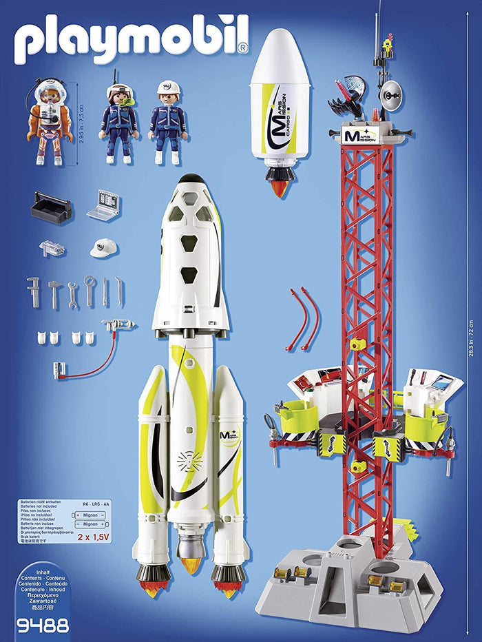 Playmobil 9488 Space Mission Rocket with Launch Site