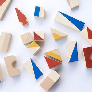 Wooden Building Blocks - Sienna - 24 pieces