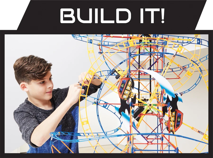 KNEX Thrill Rides Bionic Blast Roller Coaster Building Set with K