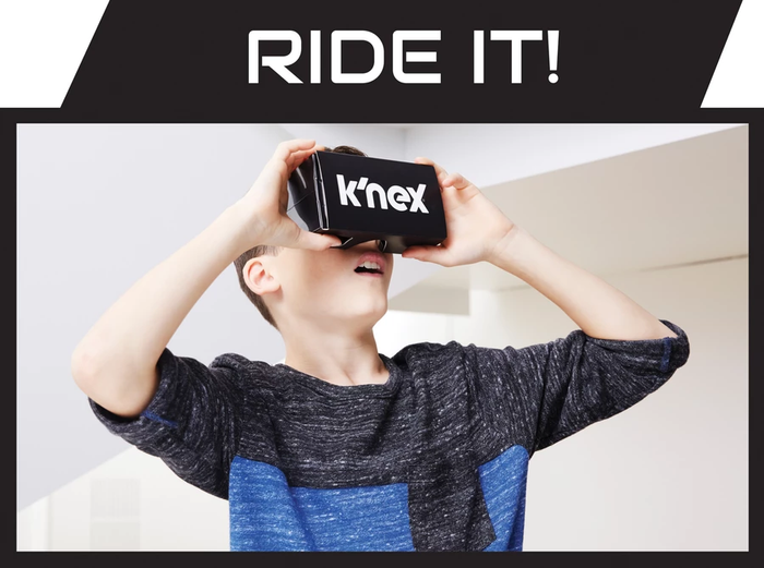 KNEX Thrill Rides Bionic Blast Roller Coaster Building Set with K NEX toy vs