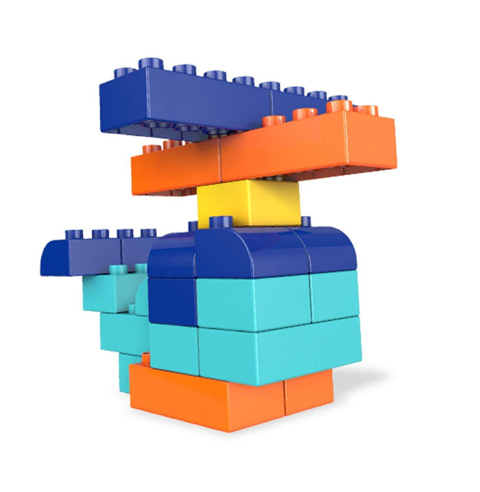 Mega Bloks Basics 60PCS Let's Build, Multi-Coloured FLY43
