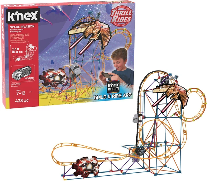 KNEX Thrill Rides, Space Invasion Roller Coaster Building Set