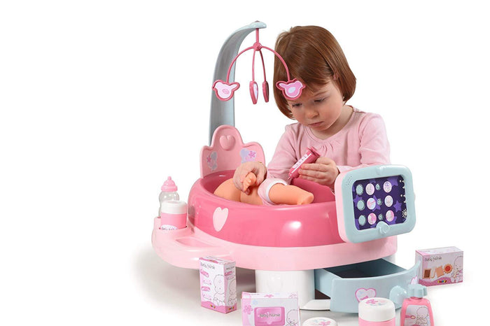 Smoby - Baby Nurse Electronic Nursery W Ith Doll And 24